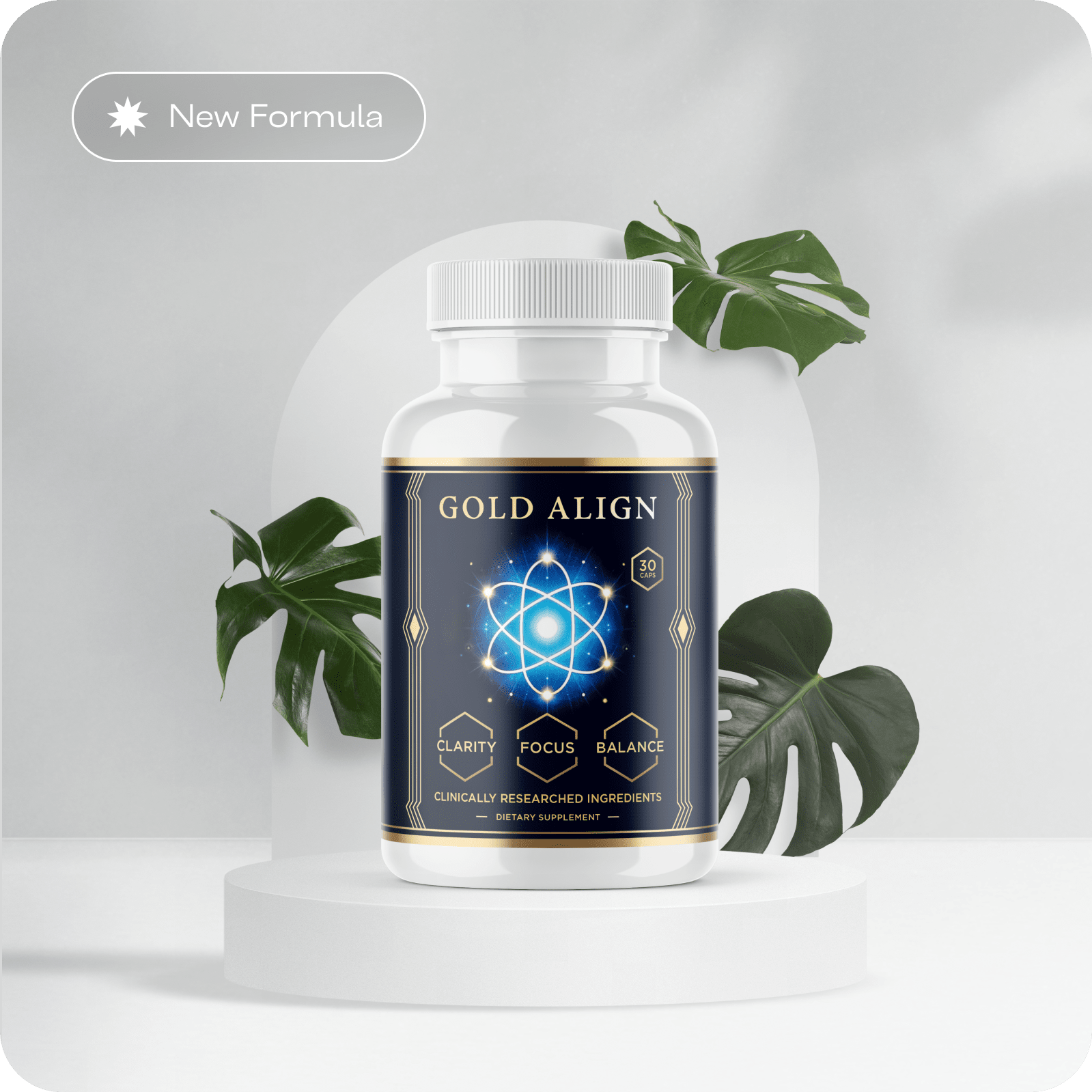 Gold Align single bottle on the pod plus ingredients
