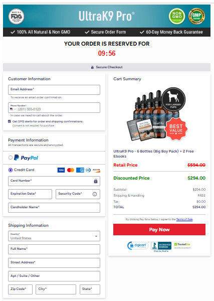 Gold Align order page